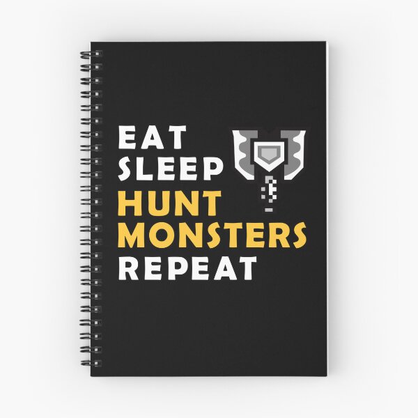 Aperçu de l'œuvre Copie de EAT SLEEP HUNT MONSTERS REPEAT MH Charge Blade créée et vendue par CuteNCool.