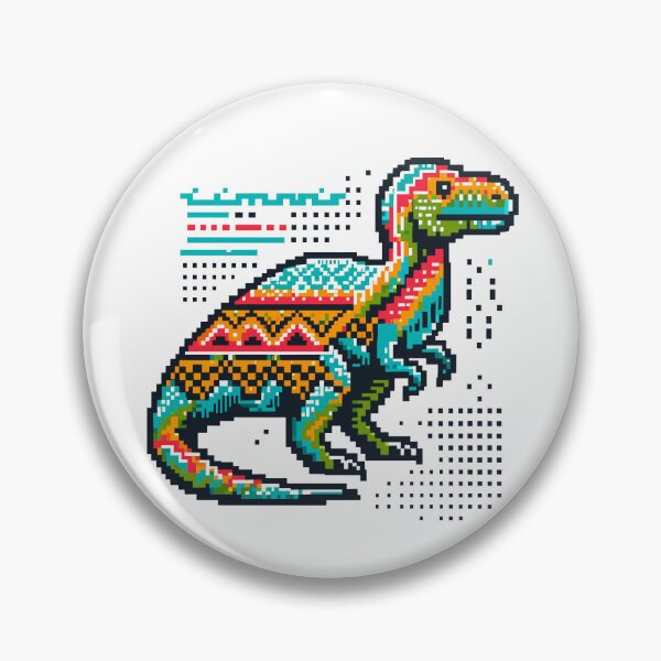 Item preview, Pixel Art Dinosaur designed and sold by Nerdlight.