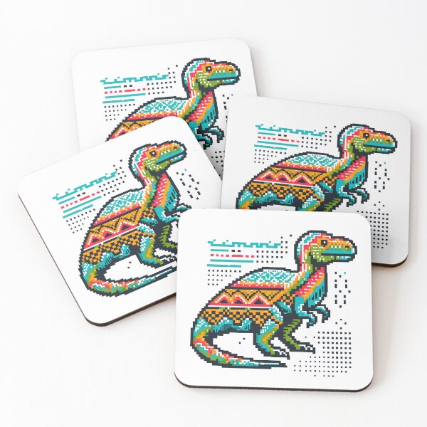 Artikelvorschau, Pixel Art Dino entworfen und verkauft von Nerdlight.