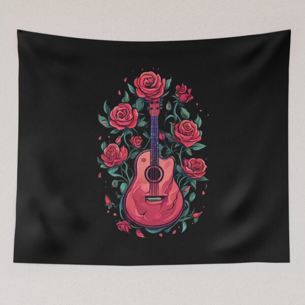 Item preview, Guitar and Flowers designed and sold by Planetporridge.
