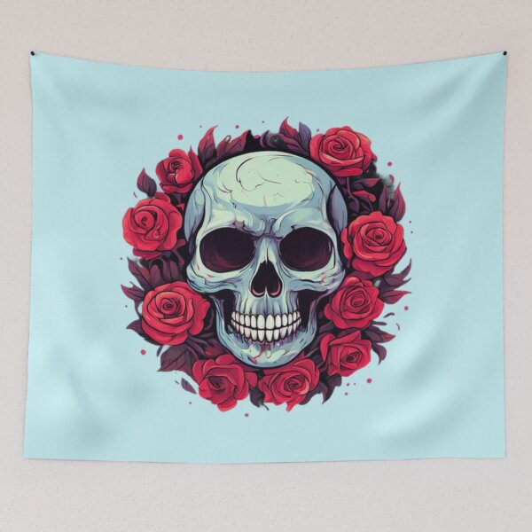 Item preview, Skull and Roses designed and sold by Planetporridge.