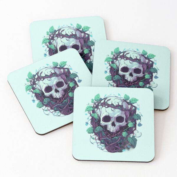 Item preview, Skull and Vine art designed and sold by Planetporridge.