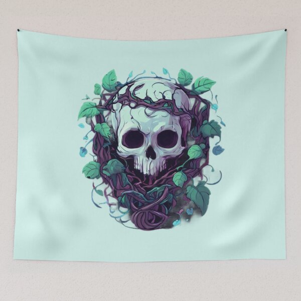 Item preview, Skull and Vine art designed and sold by Planetporridge.