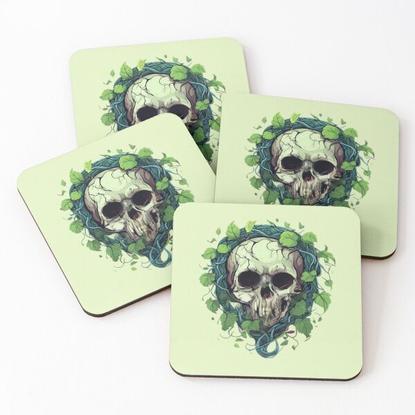 Item preview, Skull with Vines designed and sold by Planetporridge.