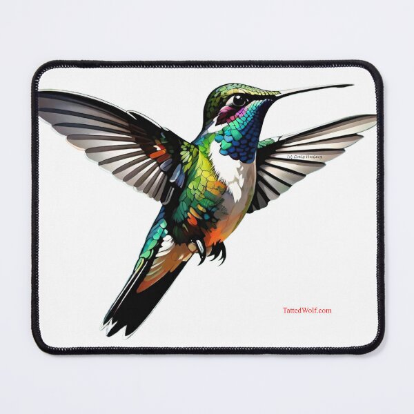 Item preview, Colorful Bee Hummingbird designed and sold by TattedWolf.
