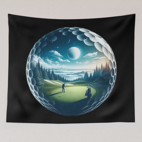Item preview, Twilight Golf Dream Scape A Surreal Golfing Course designed and sold by SportsT-Shirts.