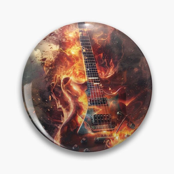 Item preview, Flaming Rock Guitar designed and sold by dcrc.