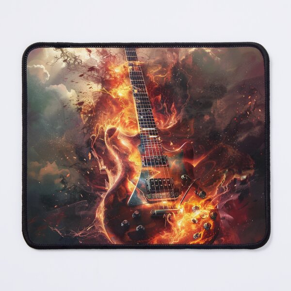 Item preview, Flaming Rock Guitar designed and sold by dcrc.