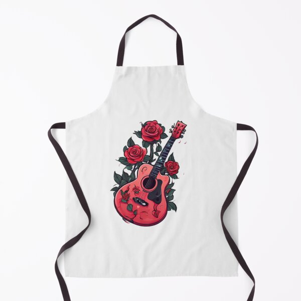 Item preview, Guitar and Flowers art designed and sold by Planetporridge.