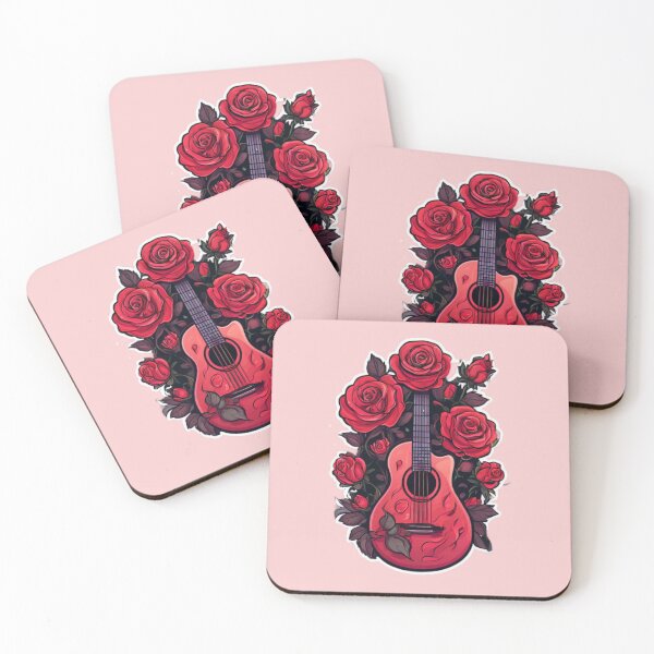 Item preview, Guitar and Flowers design designed and sold by Planetporridge.