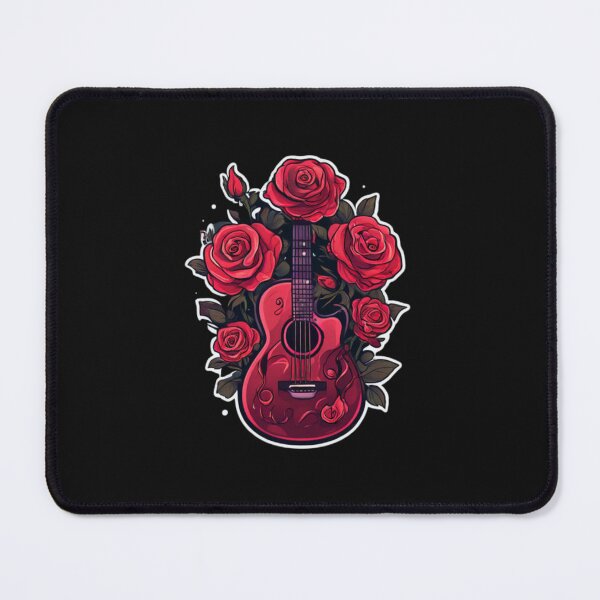 Item preview, Guitar with Flowers designed and sold by Planetporridge.