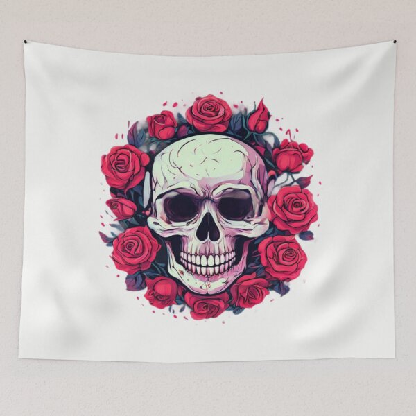Item preview, Skull and Roses design designed and sold by Planetporridge.