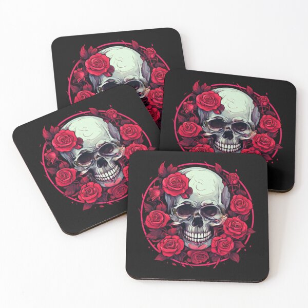 Item preview, Skull with Roses designed and sold by Planetporridge.