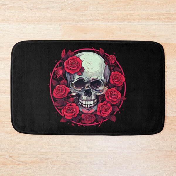 Item preview, Skull with Roses designed and sold by Planetporridge.
