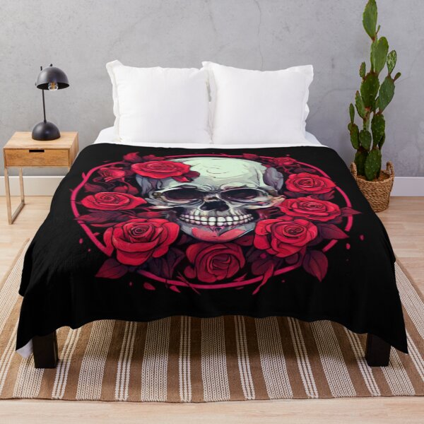 Item preview, Skull with Roses designed and sold by Planetporridge.