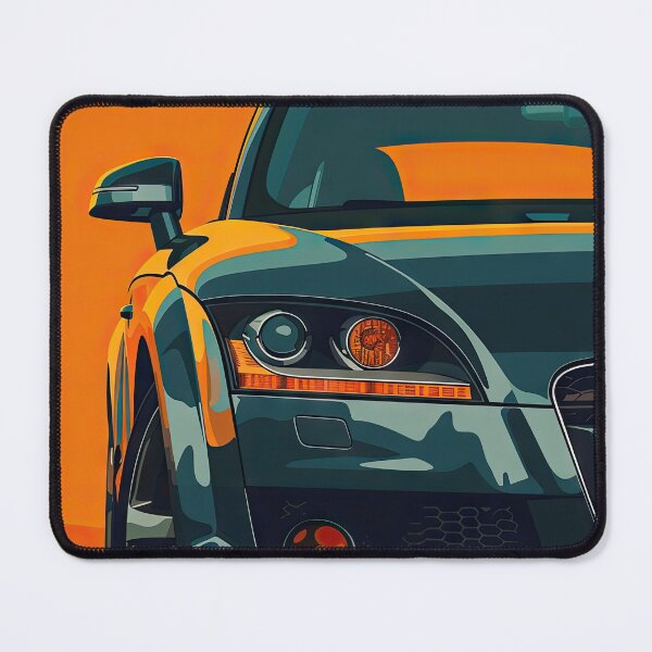 Item preview, Audi sports car in front of an orange background designed and sold by Jerhus.