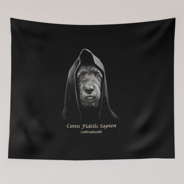 Item preview, Labradoodle in hooded robe designed and sold by Iiswaz.
