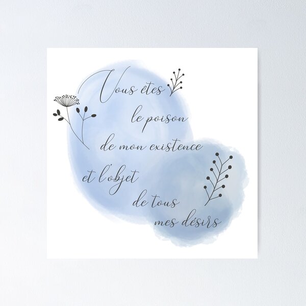 Citation d'Anthony à Kate sur le désir amoureux (La Chronique de Bridgerton) VO Poster