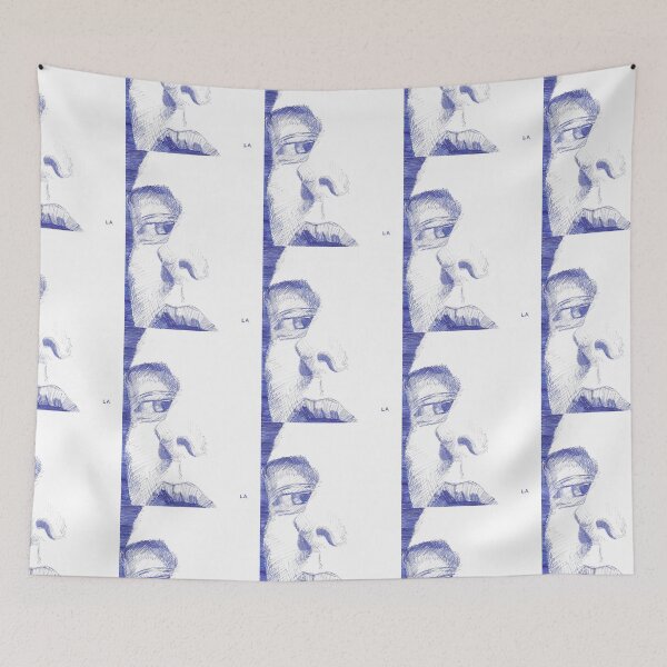 Item preview, Portrait blue pen 04 designed and sold by Arthur Loeuil.