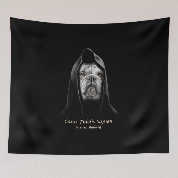 Item preview, British Bulldog in hooded robe designed and sold by Iiswaz.