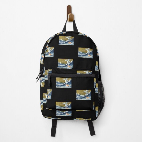 Item preview, Corgi dog surfing The Great Wave designed and sold by ouchmypancreas.