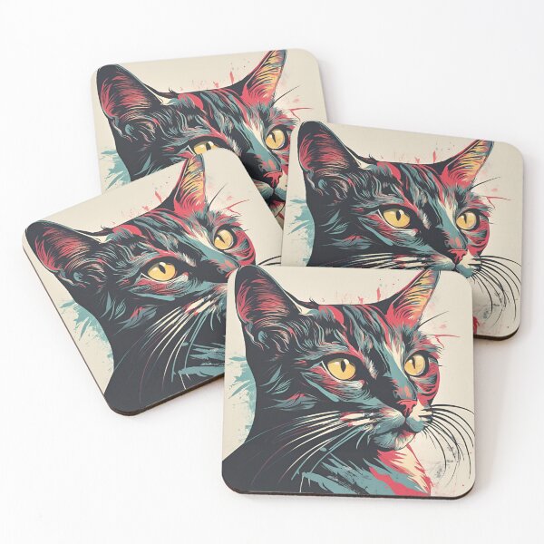 Item preview, Cat graphic art designed and sold by ValviDesign.