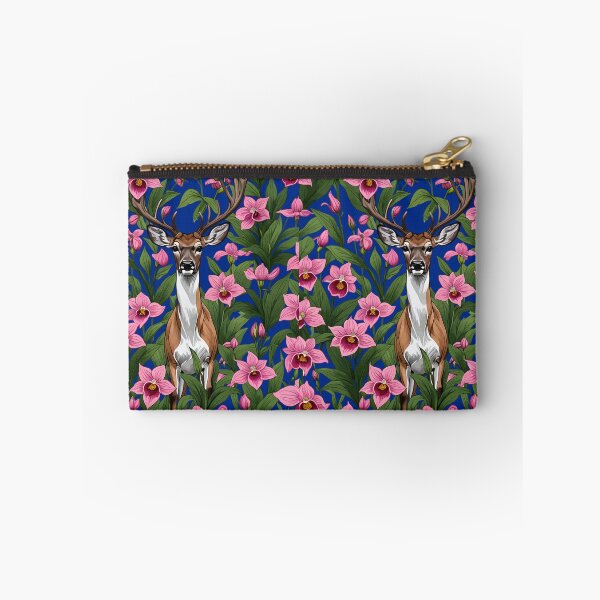 Item preview, New Hampshire White Tailed Deer And Pink Ladys Slipper designed and sold by taiche.