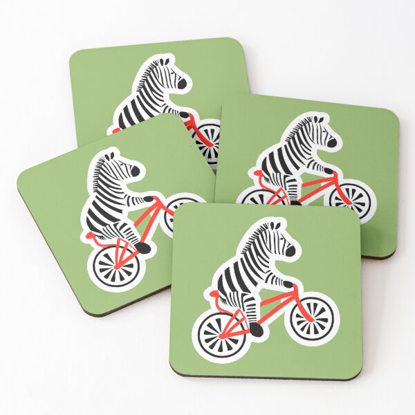 Item preview, Zebra on bicycle designed and sold by LeahHa.