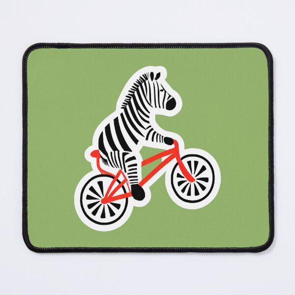 Item preview, Zebra on bicycle designed and sold by LeahHa.