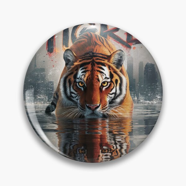 Item preview, tiger reflection in water designed and sold by Elemento8.