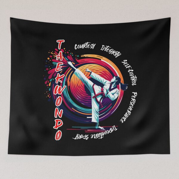 Item preview, Five tenets of Taekwondo designed and sold by Aura Artistic.