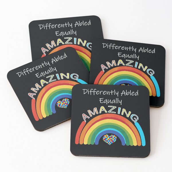 Item preview, Autism Awareness & Support Differently Retro Rainbow Design designed and sold by tamdevo1.