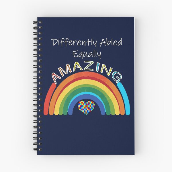 Item preview, Autism Awareness & Support Differently Retro Rainbow Design designed and sold by Cute & Sassy Custom Gifting Boutiques.
