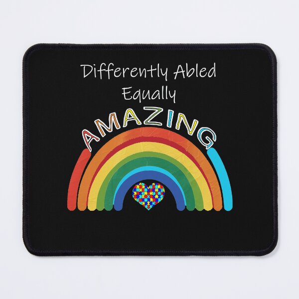 Item preview, Autism Awareness & Support Differently Retro Rainbow Design designed and sold by tamdevo1.