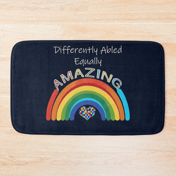 Item preview, Autism Awareness & Support Differently Retro Rainbow Design designed and sold by tamdevo1.