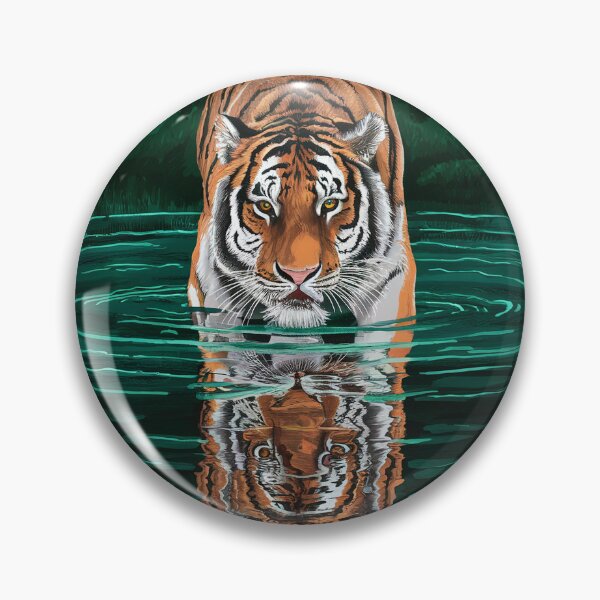 Item preview, tiger reflection in water designed and sold by Elemento8.