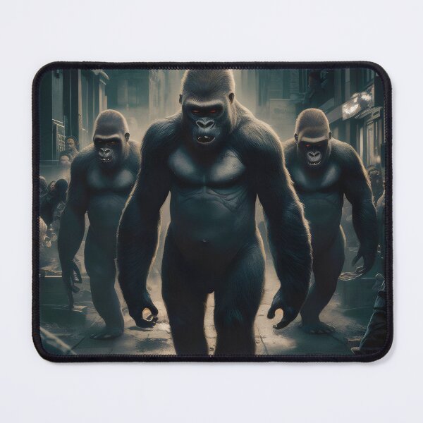 Item preview, Gorillas on the city streets. designed and sold by MyHappyArtShop.