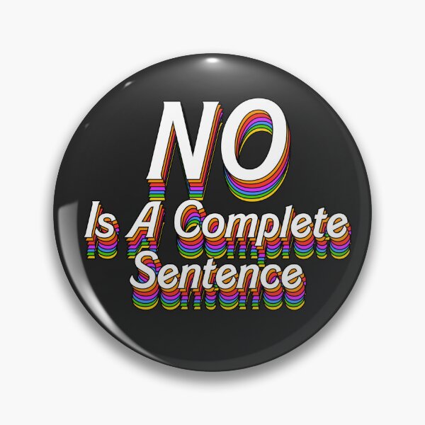 Item preview, No is a full sentence  designed and sold by AuDHDesigns AUS .