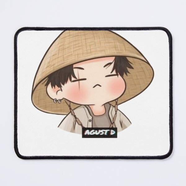 Item preview, BTS AGUST D cute chibi design designed and sold by popkix.