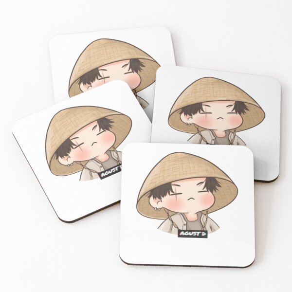 Item preview, BTS AGUST D cute chibi design designed and sold by popkix.