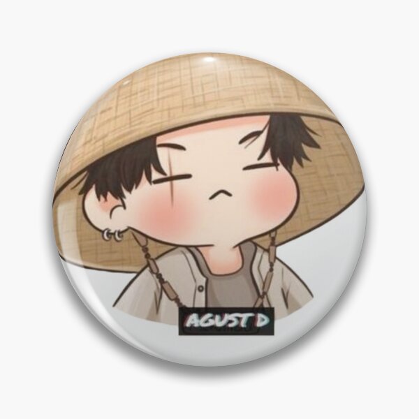 Item preview, BTS AGUST D cute chibi design designed and sold by popkix.