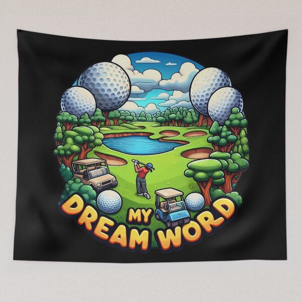 Item preview, Vibrant Golfing Dream Golfer Always Swing and Scores designed and sold by SportsT-Shirts.
