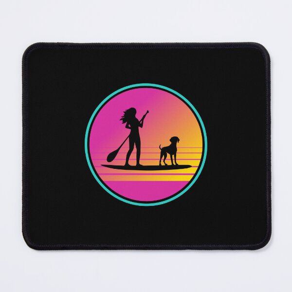 Item preview, Retro Beach 80s German Shorthaired Pointer SUP Paddleboarding Gift  designed and sold by Guarddogdrive.