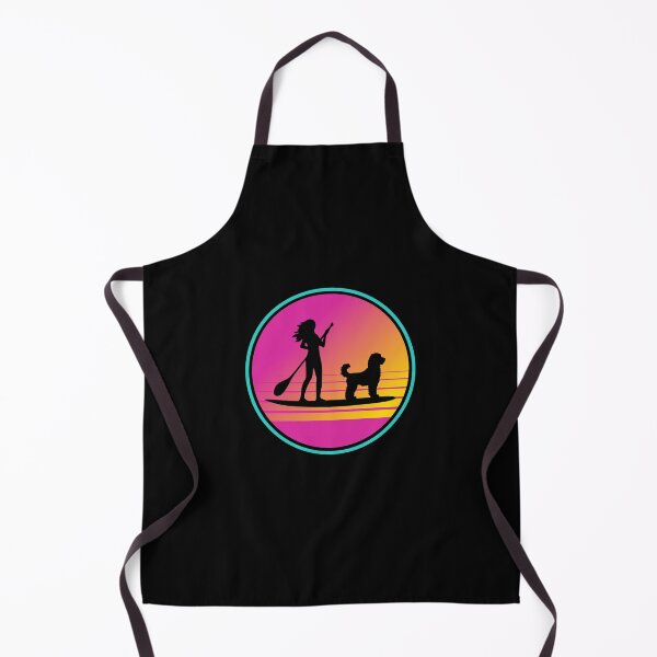 Item preview, Retro Summer Beach 80s Groodle SUP Paddleboarding Gift designed and sold by Guarddogdrive.