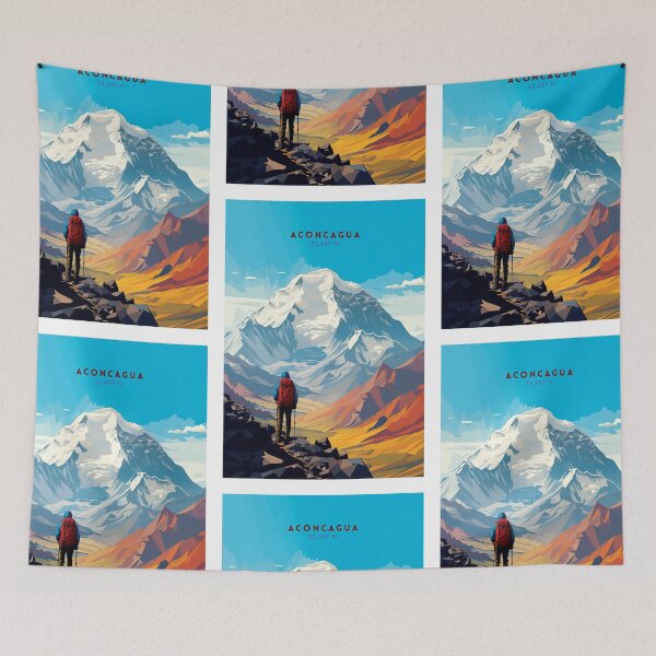 Item preview, Mount Aconcagua Andean Majesty designed and sold by NeuralVibe.
