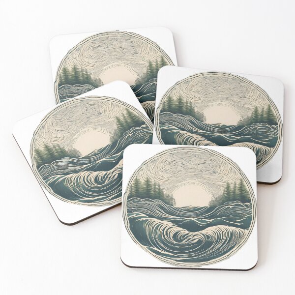 Item preview, nature, FOREST, WATER, WAVES, ELEMENTS OF NATURE designed and sold by MilanoAlex.