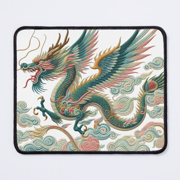 Item preview, embroidery dragon pattern designed and sold by aliraweb.