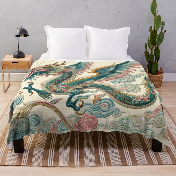 Item preview, embroidery dragon pattern designed and sold by aliraweb.