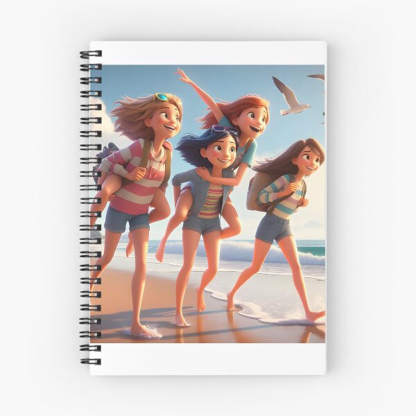 Item preview, 4 amigas en la playa designed and sold by cladicli.
