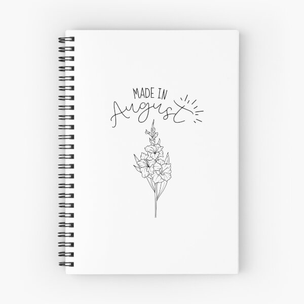 Item preview, "Made In August" | Gladiolus August birth month flower | August birthday gifts designed and sold by SillyShibas.